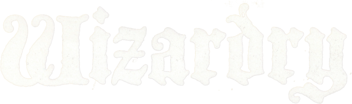 Wizardry logo for Commodore 64